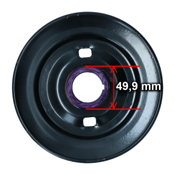 Preview: Steel stock crankshaft pulley (black painted)